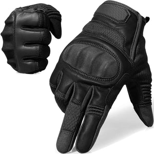 Touch Screen Full Finger Gloves for Motorcycles Cycling Motorbike ATV Bike Camping Climbing Hiking Work Outdoor Sports Men Women Black L