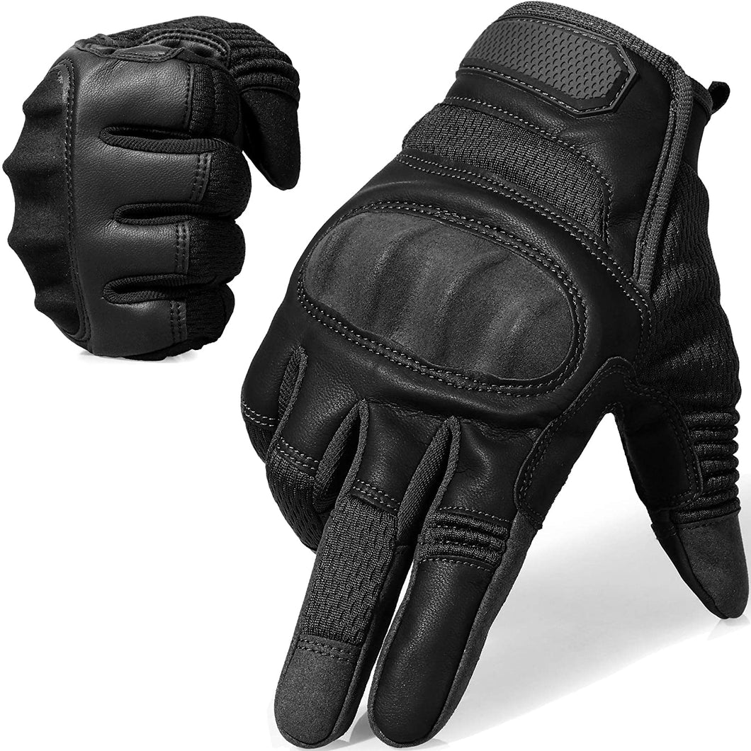 Touch Screen Full Finger Gloves for Motorcycles Cycling Motorbike ATV Bike Camping Climbing Hiking Work Outdoor Sports Men Women Black L